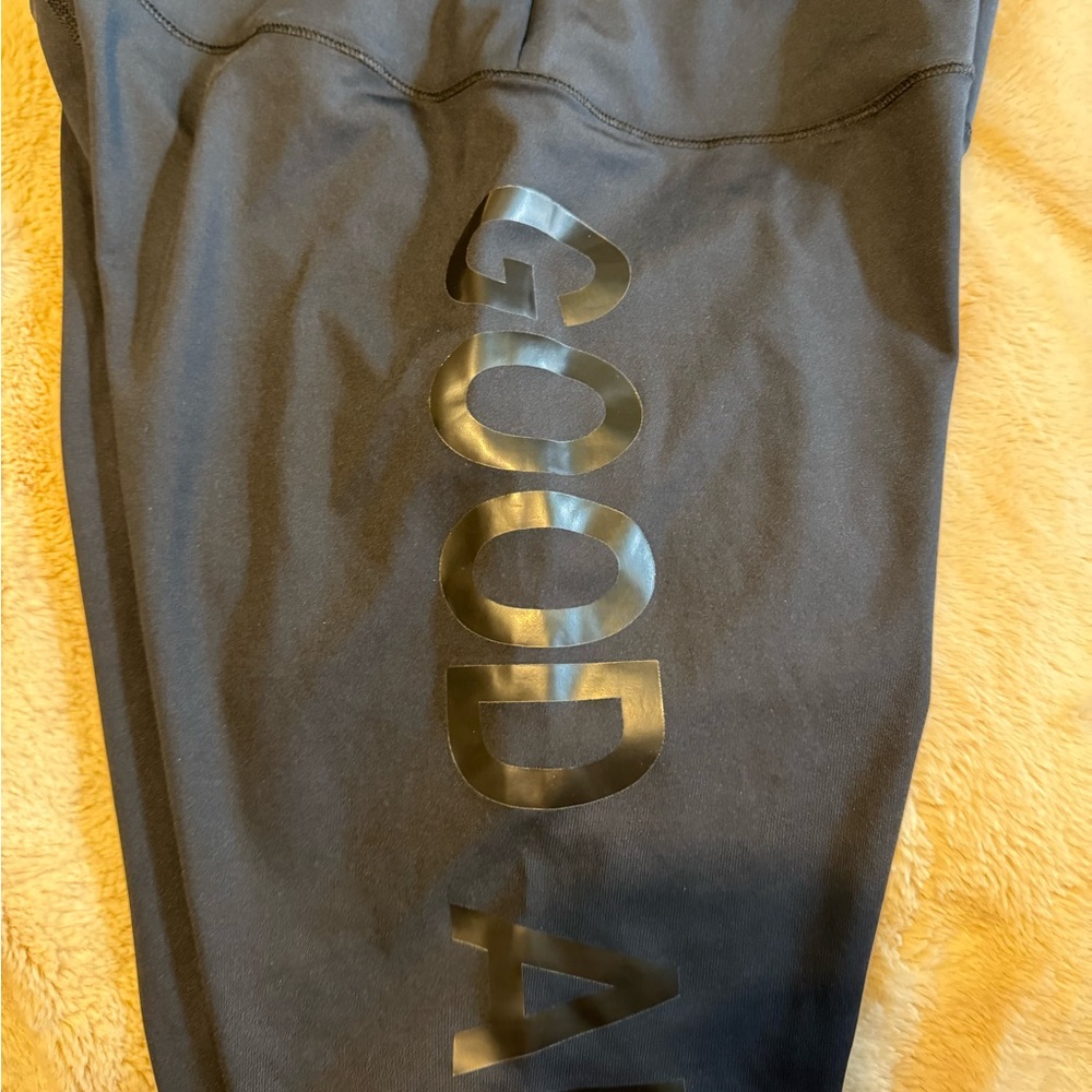 Good American Black Track Pants